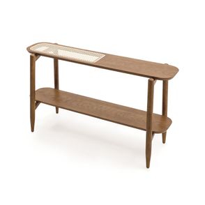 Aparador Tina Amêndoa Com Detalhe em Palha Natural 130cm - 77080