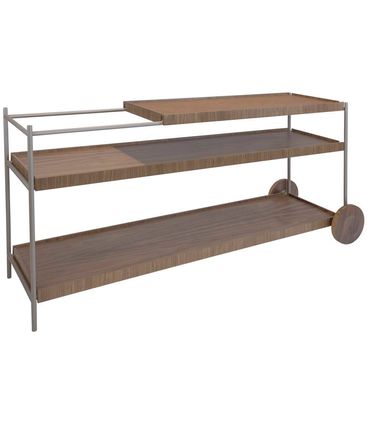 Aparador Bar Isabella Tampo Nogueira Recouro Caramelo 170cm - 67666