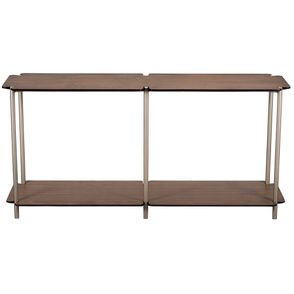 Aparador Valley Nogueira Base Metalizada Gold 160cm - 77089