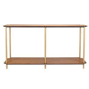 Aparador Valley Carvalho Natural Base Metalizada Gold 160cm  - 77090