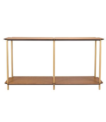 Aparador Ravena Carvalho Natural Base Metalizada Gold 160cm - 77090