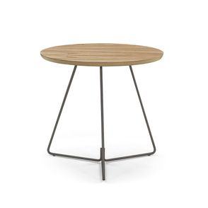 Mesa Lateral Danbi Tampo Cinamomo Base Chocolate Leve 45cm - 77251