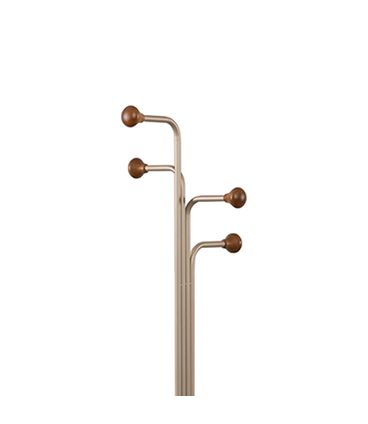 Cabideiro Lark Madeira Nogueira Estrutura Champagne - 77265