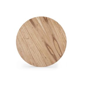 Mesa Lateral Cloe Tampo Cinamomo Base Cinza Fosco 42cm - 77371