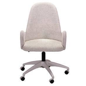 Cadeira Vogue Office Bouclé Granizo Base Off White - 77404