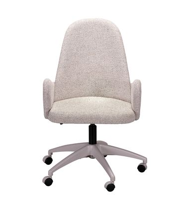 Cadeira Felicity Office Bouclé Granizo Base Off White - 77404