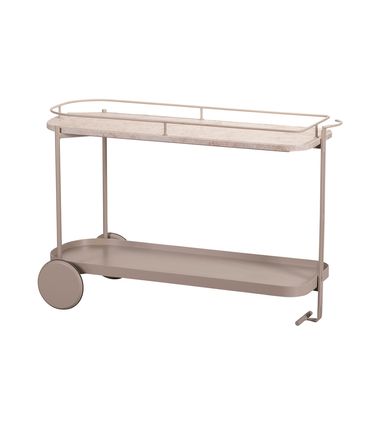 Carrinho Bar Amour Fendi Travertino Base Champagne - 77426