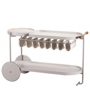 Carrinho Bar Bellagio Off White Garrafeiro Marfim - 77432