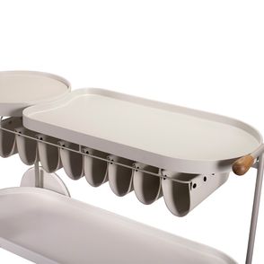 Carrinho Bar Montecarlo Off White Garrafeiro Marfim - 77432