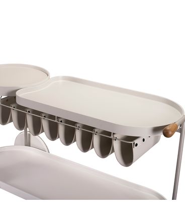 Carrinho Bar Bellagio Off White Garrafeiro Marfim - 77432