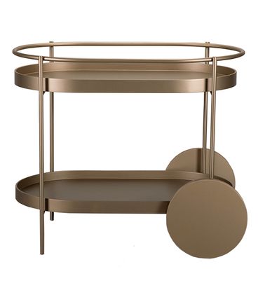 Carrinho Bar Niall Gold Estrutura Metalizada Gold - 77435