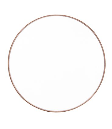 Espelho Dakota Redondo Moldura Louro Freijó 90cm - 72451