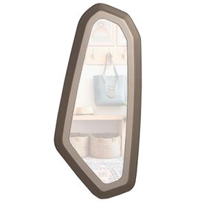 Espelho Arona Slim Moldura Nogueira 50x113cm - 77515