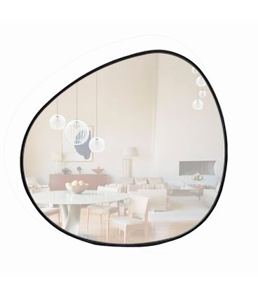 Espelho Fortaleza Médio Moldura Ebanizada 82X74cm - 77594