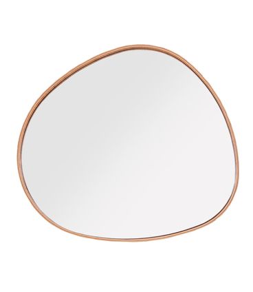 Espelho Fortaleza Pequeno Moldura Carvalho Natural 62X55 - 77617