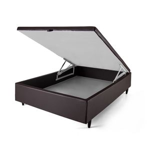 Cama Box Baú Greta Casal Korino Marrom 138x188cm - 77649