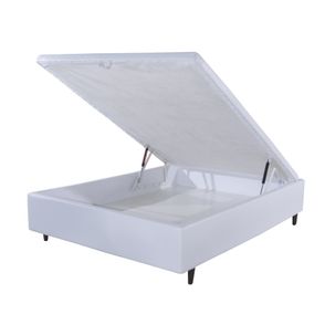 Cama Box Baú Pilar Casal Korino Branco 138x188cm - 77650