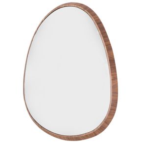 Espelho Bossa Slim Médio Moldura Carvalho 82X74cm - 77658