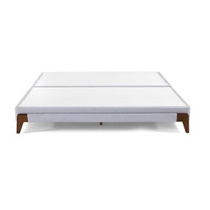 Base de Cama Lauren King Linho Cinza 203x193cm - 77683