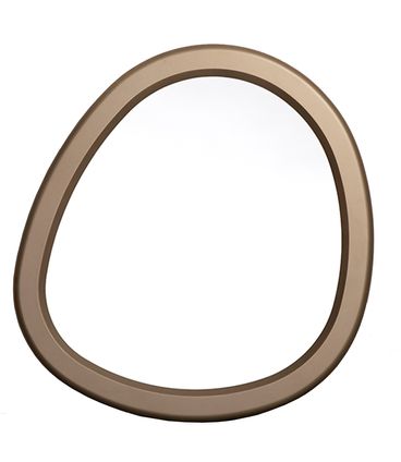Espelho Riviera Orgânico Médio Moldura Champagne - 77727