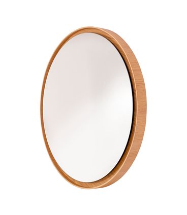 Espelho Lírio Redondo Moldura Carvalho 80cm - 77740