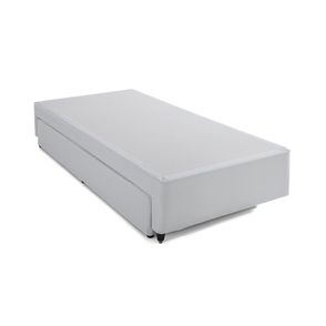 Box Rigido Tracy Solteiro Com Cama Auxiliar Korino Branco 88x188cm - 77749