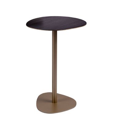 Mesa de Apoio Danza Média Ebanizada Base Champagne - 77840