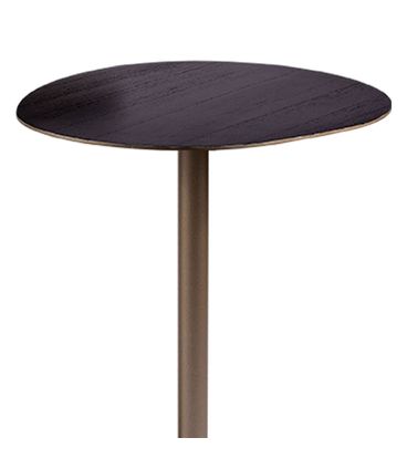 Mesa de Apoio Danza Média Ebanizada Base Champagne - 77840