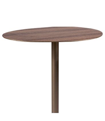 Mesa de Apoio Danza Alta Nogueira Base Champagne - 77841