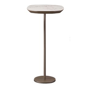 Mesa Apoio Basic Alta Tampo Calacata Base Champagne - 77874