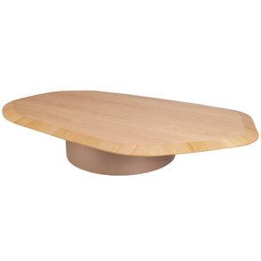 Mesa Centro Arona Baixa Carvalho Base Champagne - 77934
