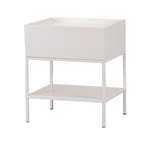 Mesa Cabeceira Fency Com Gaveta Off White - 77949