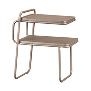 Mesa Cabeceira Zayn Tampo Fendi Base Champagne - 77957