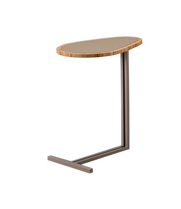 Mesa Apoio Morelia Tampo Louro Freijó Base Fendi - 77969