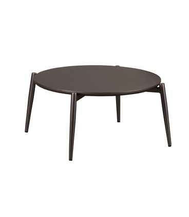 Mesa Centro Salvadore Glass Baixa Com Vidro Base Bronze - 77975