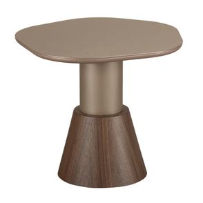 Mesa Centro Glammy Alta Tampo Orgânico Base Nogueira - 77994