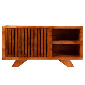 Buffet Premiun Ripado 02 Portas Tampo Espelhado 130cm - 77799