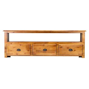 Rack Zion 03 Gavetas e Nicho Madeira Liptus 150cm - 78002