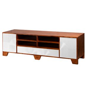 Rack Wave Branco 02 Portas 03 Gavetas 04 Nichos - 78017