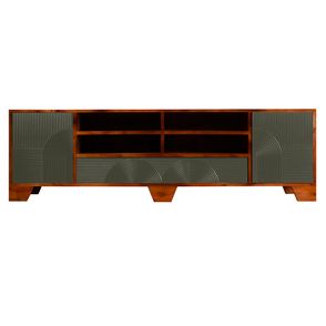 Rack Wave Verde 02 Portas 03 Gavetas 04 Nichos - 78018