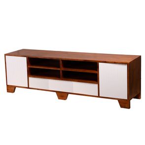 Rack Lines Branco 02 Portas 03 Gavetas 04 Nichos - 78026