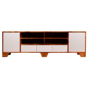 Rack Lines Branco 02 Portas 03 Gavetas 04 Nichos - 78026
