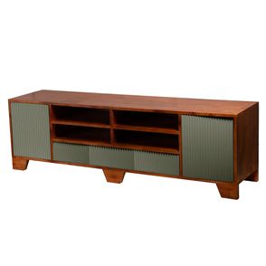 Rack Lines Verde 02 Portas 03 Gavetas 04 Nichos - 78028