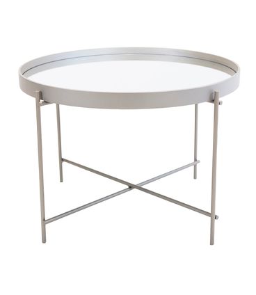 Mesa Centro Volpi Alta Champagne Centro Espelho Prata - 78103