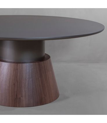 Mesa Jantar Pricely Tampo Bronze Com Vidro 160cm - 78131