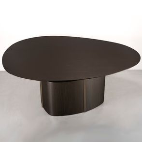 Mesa Jantar Oslo Tampo Bronze Haste Champagne 150cm - 78137