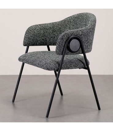 Poltrona Fleur Assento Fusion Base Aço Preto - 78144