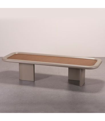 Mesa Centro Riviera Retangular Caramelo Base Fendi - 78178