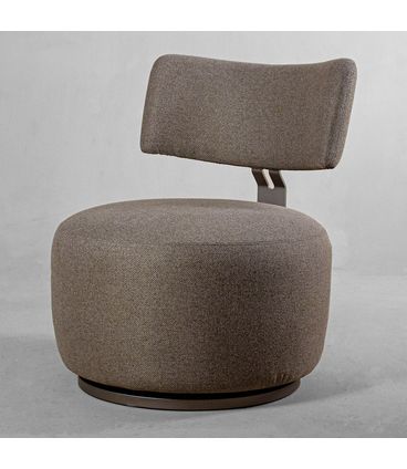 Poltrona Amore Giratória Champagne Base Champagne - 78192