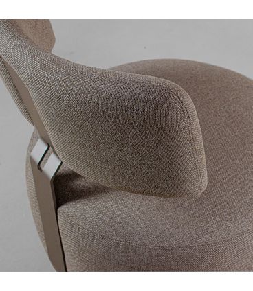 Poltrona Amore Giratória Champagne Base Champagne - 78192